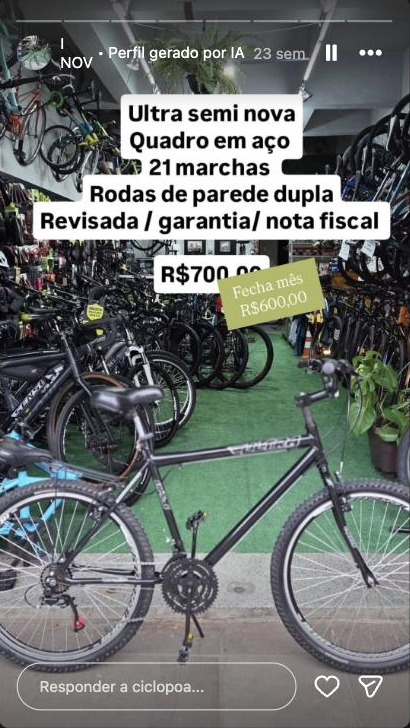 Caloi Elite Carbon Racing semi-nova na oficina CicloPoa